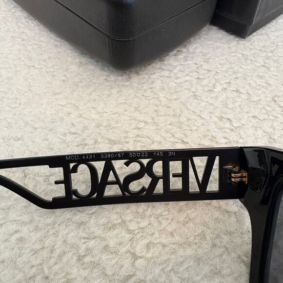Versace logo 4431 sunglasses black - Picture 5 of 6